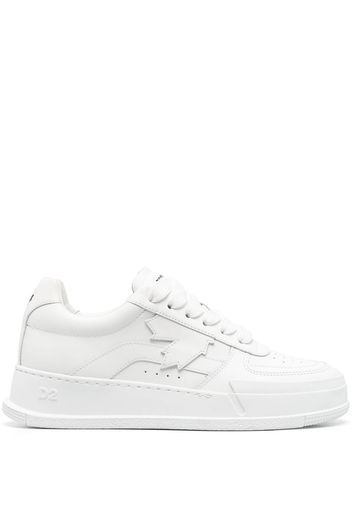 Dsquared2 maple leaf leather sneakers - Bianco