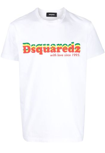 Dsquared2 logo-print cotton T-shirt - Bianco