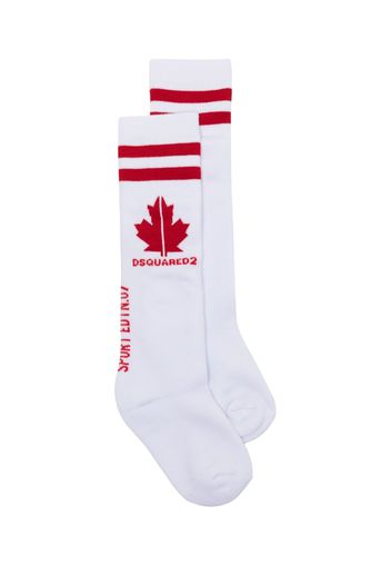 Dsquared2 Kids logo-print cotton socks - Bianco