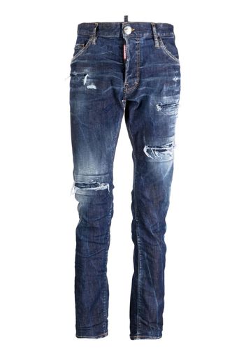 Dsquared2 Jeans con effetto vissuto - Blu