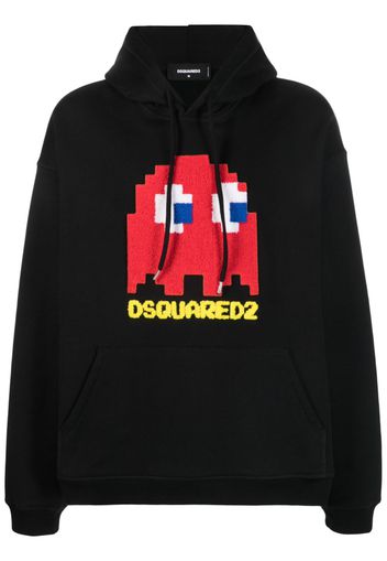 Dsquared2 Felpa con stampa - Nero