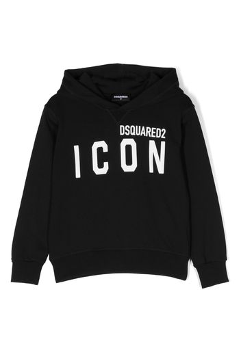 Dsquared2 Kids logo-print cotton hoodie - Nero