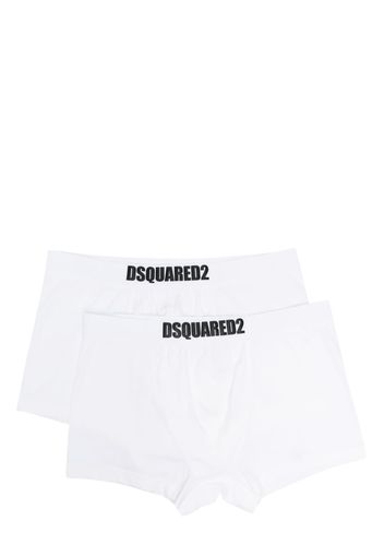 Dsquared2 two-pack logo-waistband boxers - Bianco