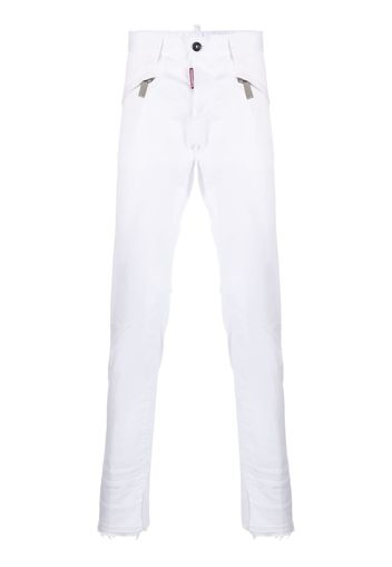 Dsquared2 zip-pockets trousers - Bianco