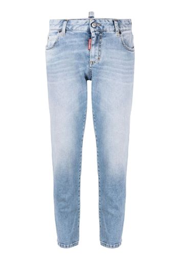 Dsquared2 mid-rise cropped jeans - Blu