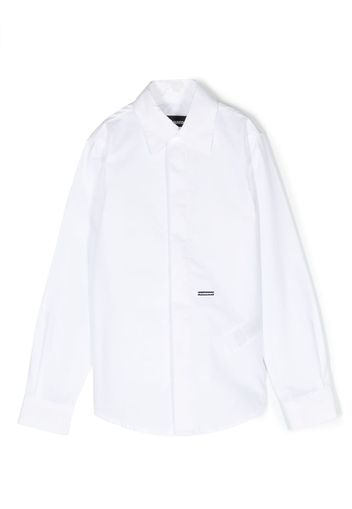 Dsquared2 Kids plain cotton shirt - Bianco