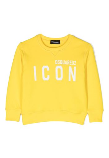 Dsquared2 Kids logo-print cotton sweatshirt - Giallo