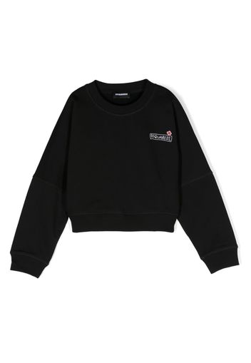 Dsquared2 Kids logo-print cotton sweatshirt - Nero