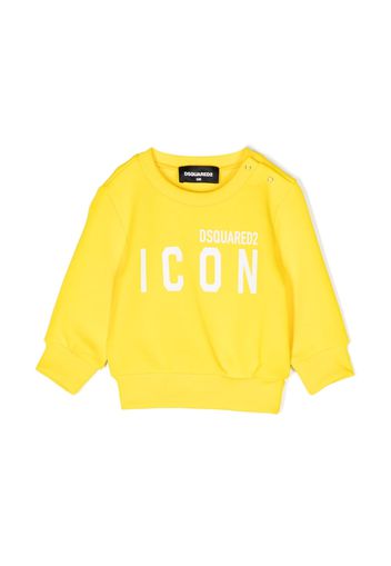 Dsquared2 Kids logo-print cotton sweatshirt - Giallo