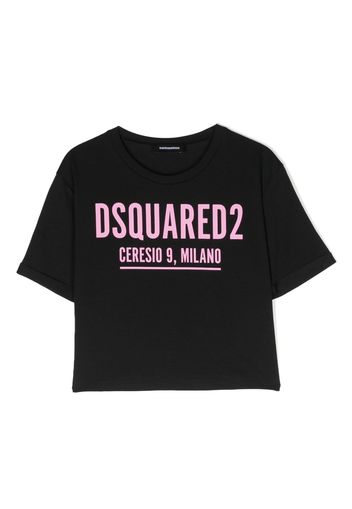 Dsquared2 Kids logo-print cotton T-shirt - Nero