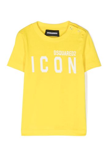 Dsquared2 Kids Icon logo-print T-shirt - Giallo