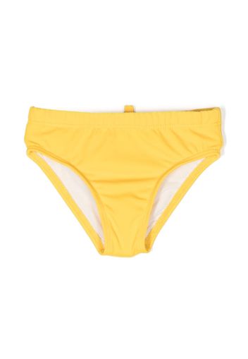 Dsquared2 Kids plain elasticated swim trunks - Giallo