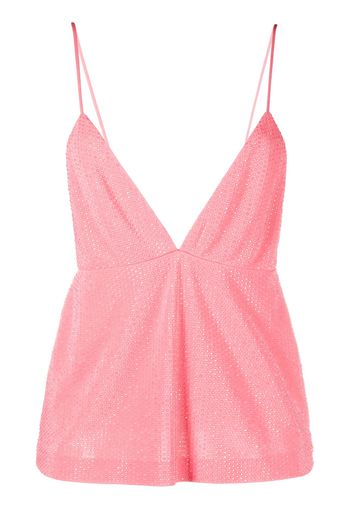 Dsquared2 sequin-embellished V-neck top - Rosa