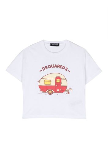 Dsquared2 Kids T-shirt con stampa grafica - Bianco