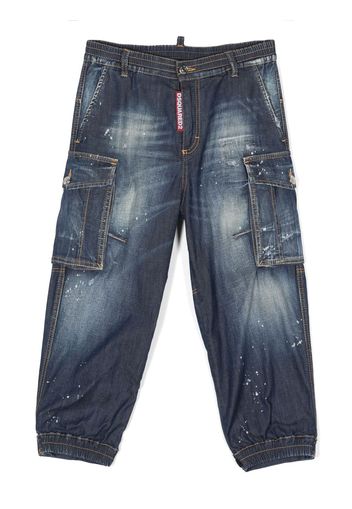 Dsquared2 Kids Jeans a gamba ampia - Nero