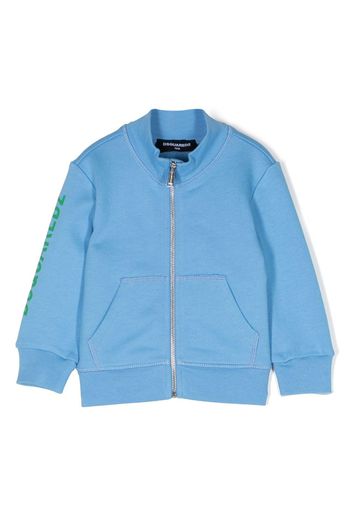 Dsquared2 Kids Felpa con zip - Blu