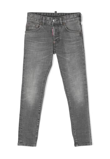 Dsquared2 Kids Jeans skater con applicazione - Grigio