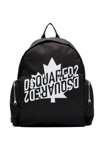 Dsquared2 Kids Zaino con stampa - Nero