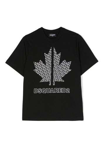 Dsquared2 Kids logo-print cotton T-shirt - Nero