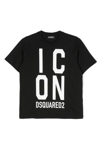 Dsquared2 Kids logo-print cotton T-shirt - Nero