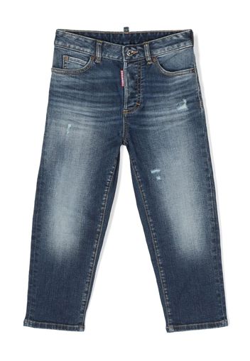 Dsquared2 Kids Jeans Boston con applicazione - Blu