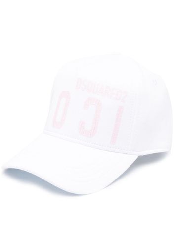 Dsquared2 logo-print baseball cap - Bianco