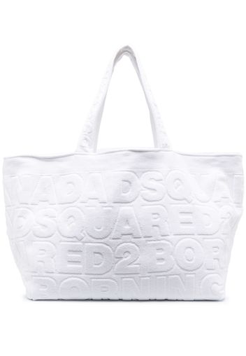 Dsquared2 Twin logo-jacquard tote bag - Bianco