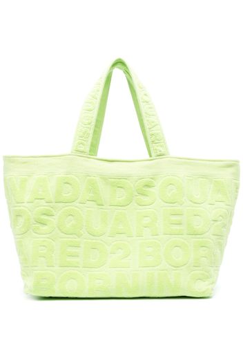 Dsquared2 Twin beach tote bag - Verde