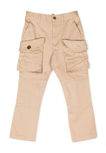 Dsquared2 Kids Pantaloni dritti con tasche - Marrone