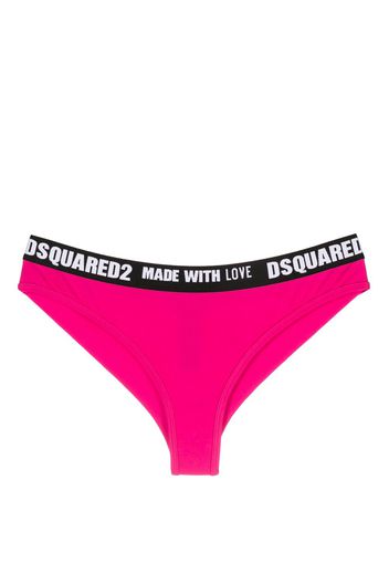 Dsquared2 logo-waistband briefs - Rosa