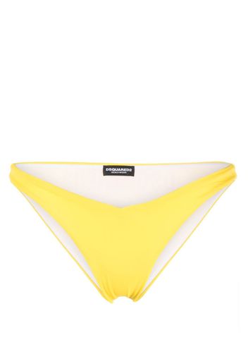 Dsquared2 logo-print bikini bottomsl - Giallo