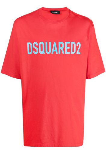 Dsquared2 logo-print cotton T-shirt - Rosso