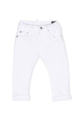 Dsquared2 Kids straight-leg cotton-blend trousers - Bianco