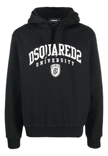 Dsquared2 logo-print cotton hoodie - Nero