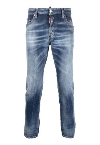 Dsquared2 washed slim-fit jeans - Blu