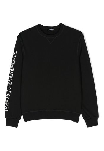 Dsquared2 Kids logo-print cotton sweatshirt - Nero