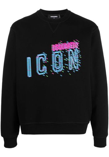 Dsquared2 Icon logo-print cotton sweatshirt - Nero