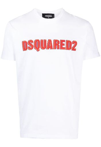 Dsquared2 logo-print cotton T-shirt - Bianco