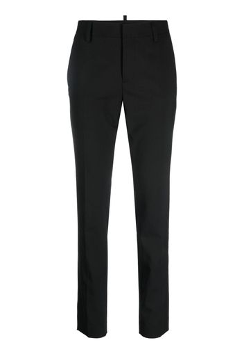 Dsquared2 logo-plaque cropped trousers - Nero