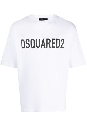 Dsquared2 logo-print cotton T-shirt - Bianco