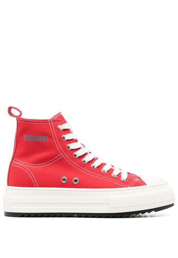 Dsquared2 Berlin high-top platform sneakers - Rosso