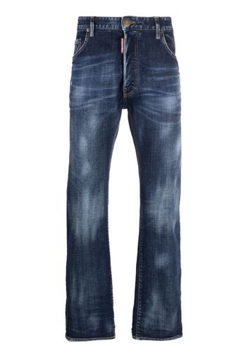 Dsquared2 low-rise straight-leg jeans - Blu