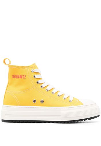 Dsquared2 Berlin high-top platform sneakers - Giallo