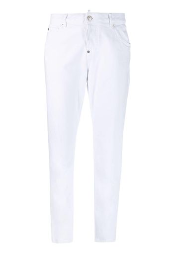 Dsquared2 White Bull cropped jeans - Bianco