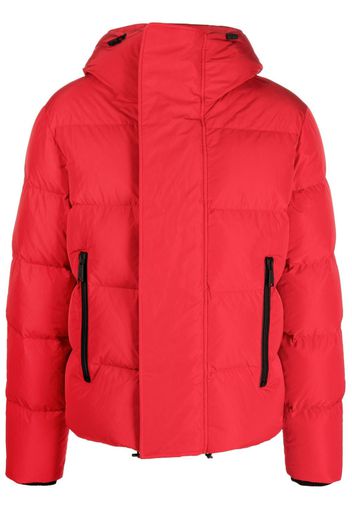 Dsquared2 funnel-neck hooded puffer jacket - Rosso