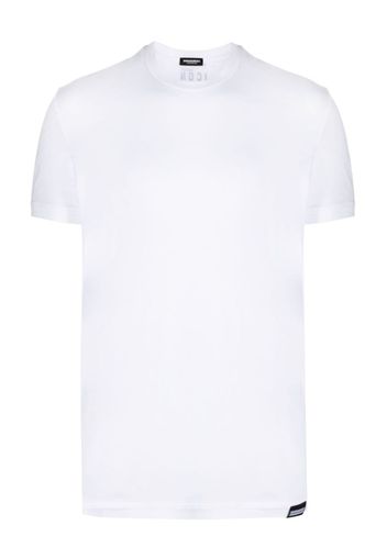 Dsquared2 logo-patch cotton T-shirt - Bianco