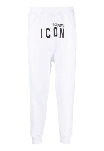 Dsquared2 logo-print detail track pants - Bianco