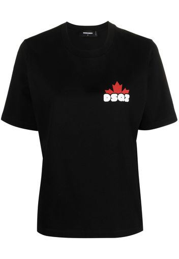 Dsquared2 T-shirt con logo DSQ2 - Nero