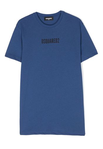 Dsquared2 Kids logo-print cotton T-shirt - Blu