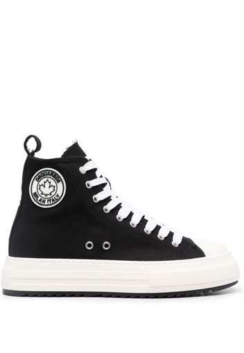 Dsquared2 Sneakers alte con plateau - Nero